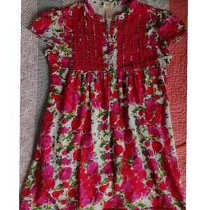 Girls cotton Shirt  size 8,  white cotton lining.